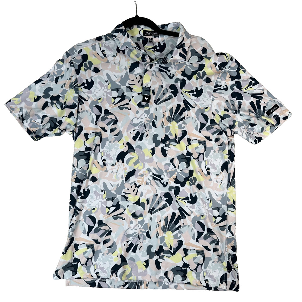 NWT Bad Birdie Core Polo Golf Shirt Savannah Swing Performance Men's Size Medium